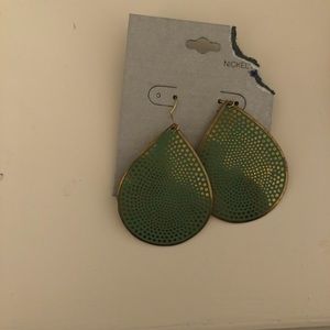 Green earrings